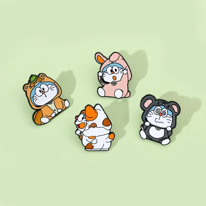 

New Kawaii Cute Sanrio Doraemon Brooch Cartoon Lovable Exquisite Badge Schoolbag Decoration Cute Girl Birthday Gift For Children