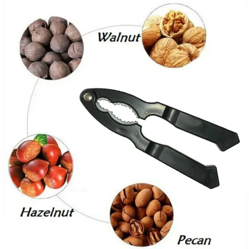 Walnut Cracker Portable Nut Opener Sheller for Almond Pecan Kitchen Accessories Tools Compact and Easy To Store  Handy Opener