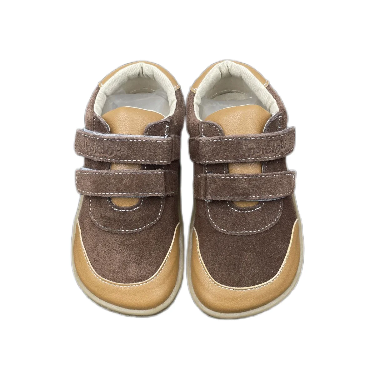 Tipsietoes New 2025 Spring Autumn Genuine Breathable Leather Sports Running Shoes For Girls And Boys Kids Barefoot Sneaker 3