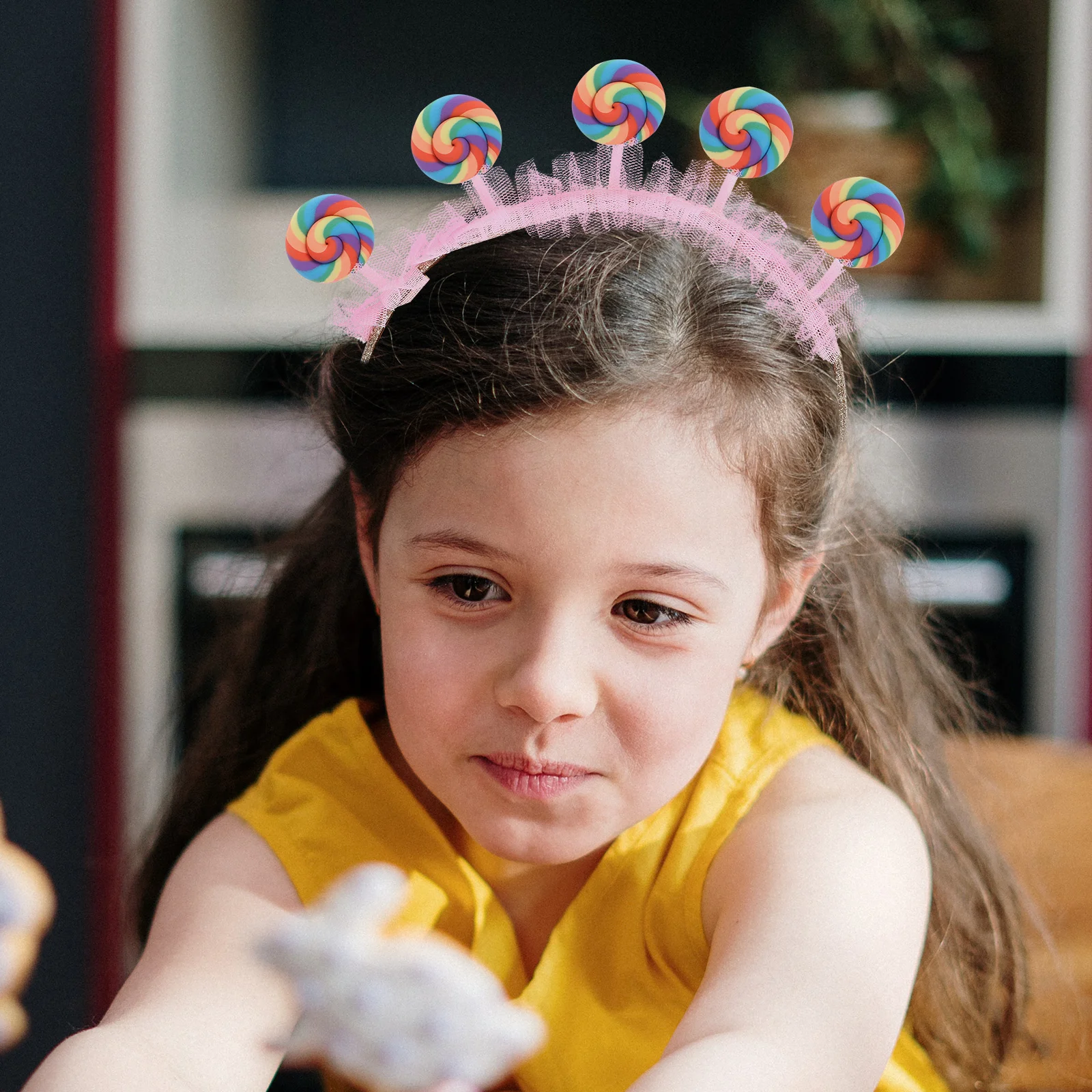 Lollipop Headband Lollipops Party Hair Accessories Costume Fabric Creative Child 3