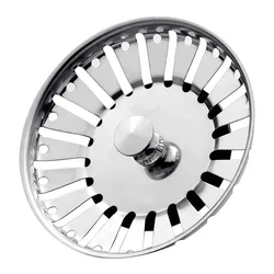 Stainless Steel Kitchen and Bathroom Sink Strainer and Drain Stopper (1PC)
