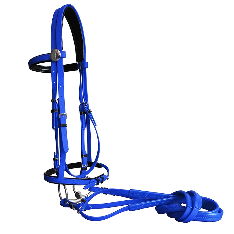 Horse Riding Equipment Durable Horse Head Collar Halter Horse Riding Bridle PVC Horse Racing Equestrian Equipment Horse Halters 4