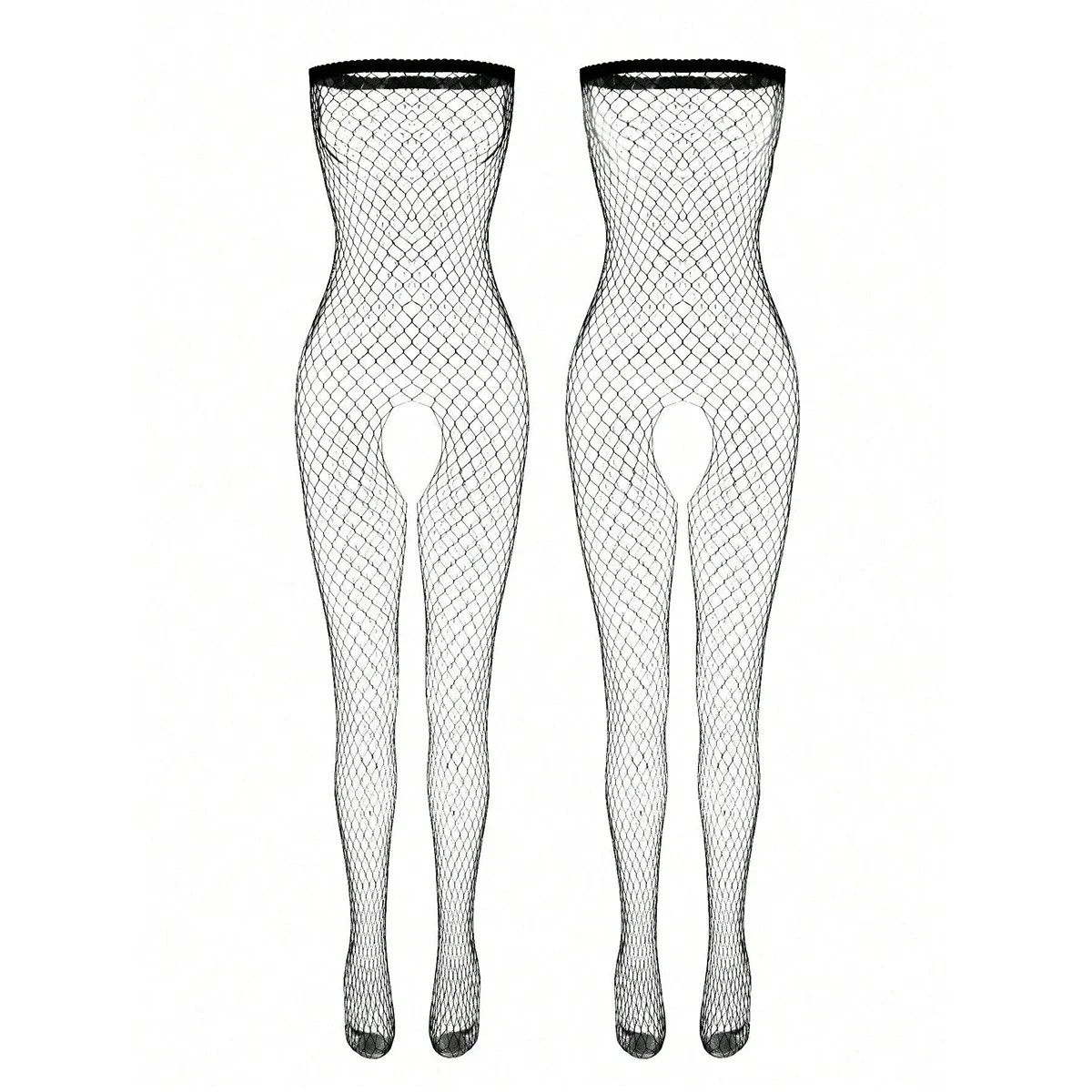 Crotchless Teddy Bodysuits Sexy Lingerie Women Fishnet Hollow Open Bra Underwear Erotic Apparel Black Bodysuit & Body Stockings 6