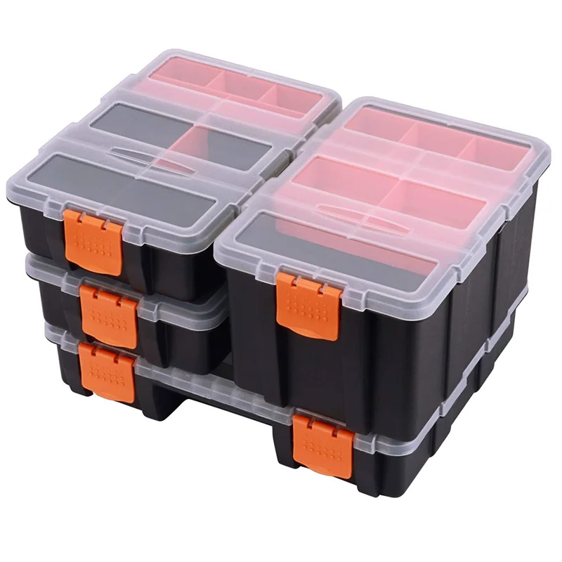 Tool Box Portable Screw Organizer Box Plastic Tool Boxes Jewelry Beads  Fishing Tool Storage Box Small Part Container Case - AliExpress