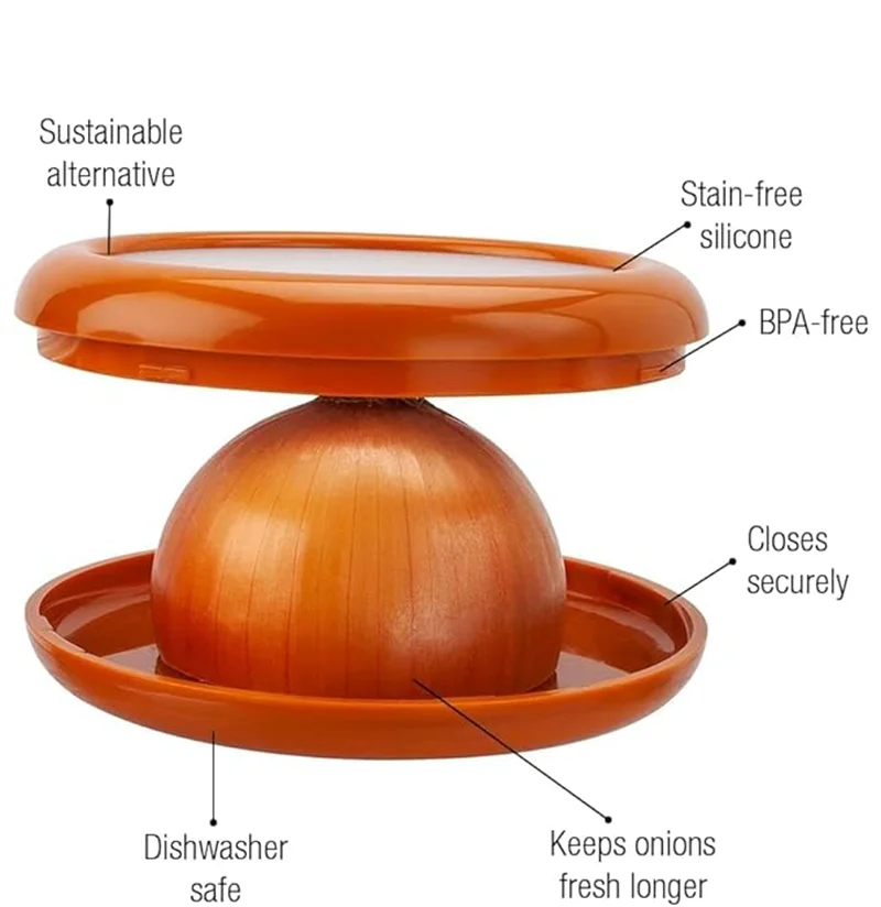 Fruits Food Saver Stretch Pod,Keeps Leftover Produce Flavorful and Firm in Fridge, Reusable Kitchen Gadget, Dishwasher Safe