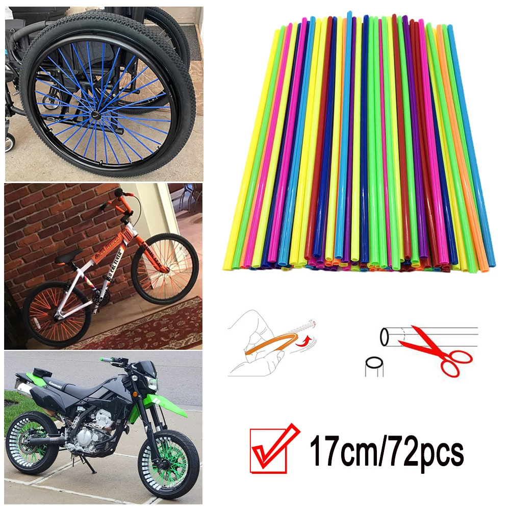 72-Piece Wheel Spoke Wraps/Skins For Dirt Bikes (Fits 19"-21" Spoked Wheels) 9 thumbnail image