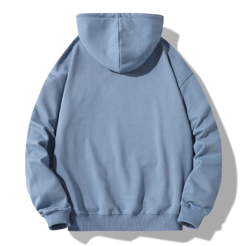 Men's Solid Bandage Spring Autumn Drawstring Pullover Hooded Lantern Long Sleeve Screw Thread Sports Hoodies Office Lady Tops