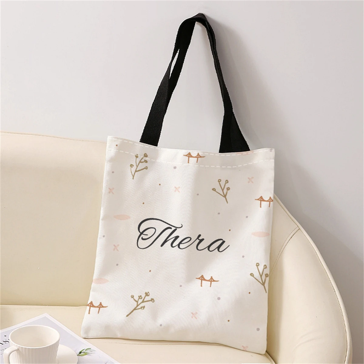 New women's tote bag, customized photo shopping bag, can be customized according to your unique design