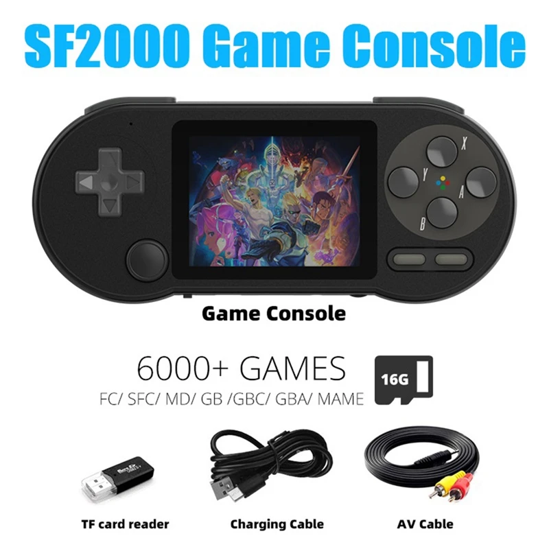 Console Sf2000 Built-In 6000 Giochi Console Per Videogiochi Classici Supportano L'Uscita Av