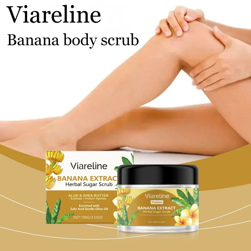 Natural Banana Body Scrub for Exfoliation and Hydration