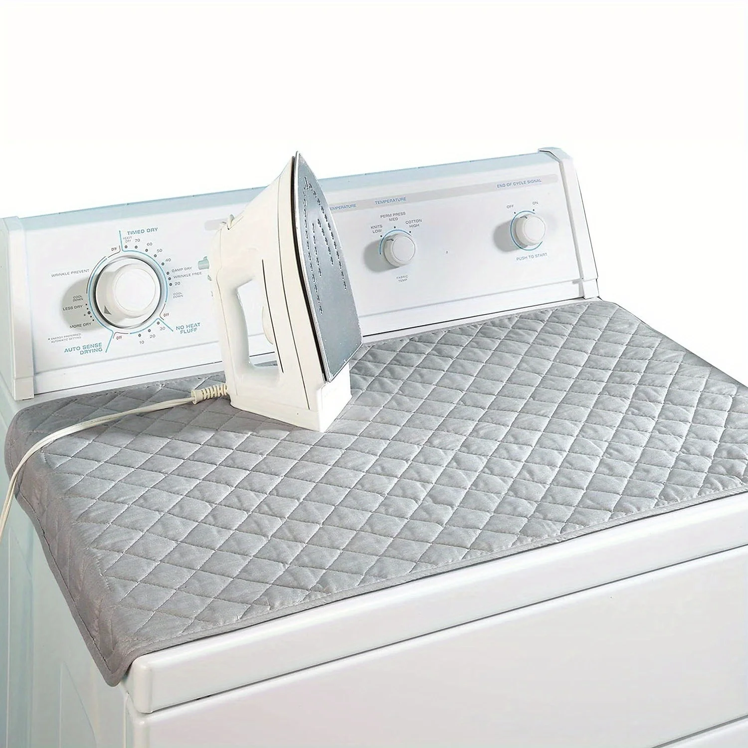 Portable Ironing Mat for Table Top, Ironing Pad Blanket Iron Mat,Washer and Dryer Covers Protector Mat for The Top,Ironing Board