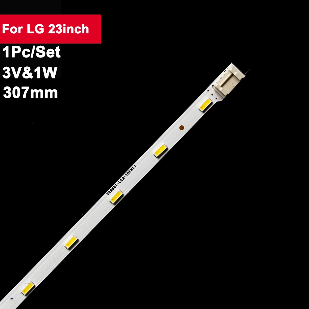 1pcs LED Backlight Strip For LG Innotek 23.6inch 24LB450U V236BJ1 24MT49U V236BJ1-LE2 V236B1-LE2-TREM11 24E510E TH-24A403DX T24D new 18led 307mm led backlight strip for 24e510e 24e600e v236b1 le2 trem11 v236bj1 le2 for skyworth 24e600e 24e510e 24lb450u