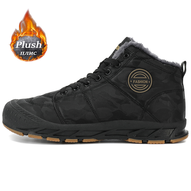 Winter Men's Snow Boots Warm And Non-slip Casual Sneakers Shoes Lightweight Fashionable And Minimalist Men's Shoes Big Size 46