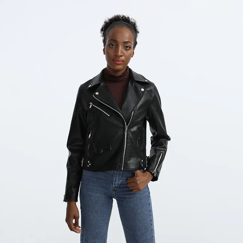 2023 New PU Hot Winter Women Jackets Windbreaker Motorcycle Black Slim Outwear Coats Plus Size 3XL Female Jackets chaqueta mujer pinky is black women leather jacket 2019 new plus size s 5xl women jackets solid slim casual pu leather motorcycle jackets coats