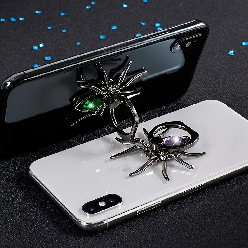 Luxury Diamond Spider Ring Phone Holder – 360° Expanding Grip Stand