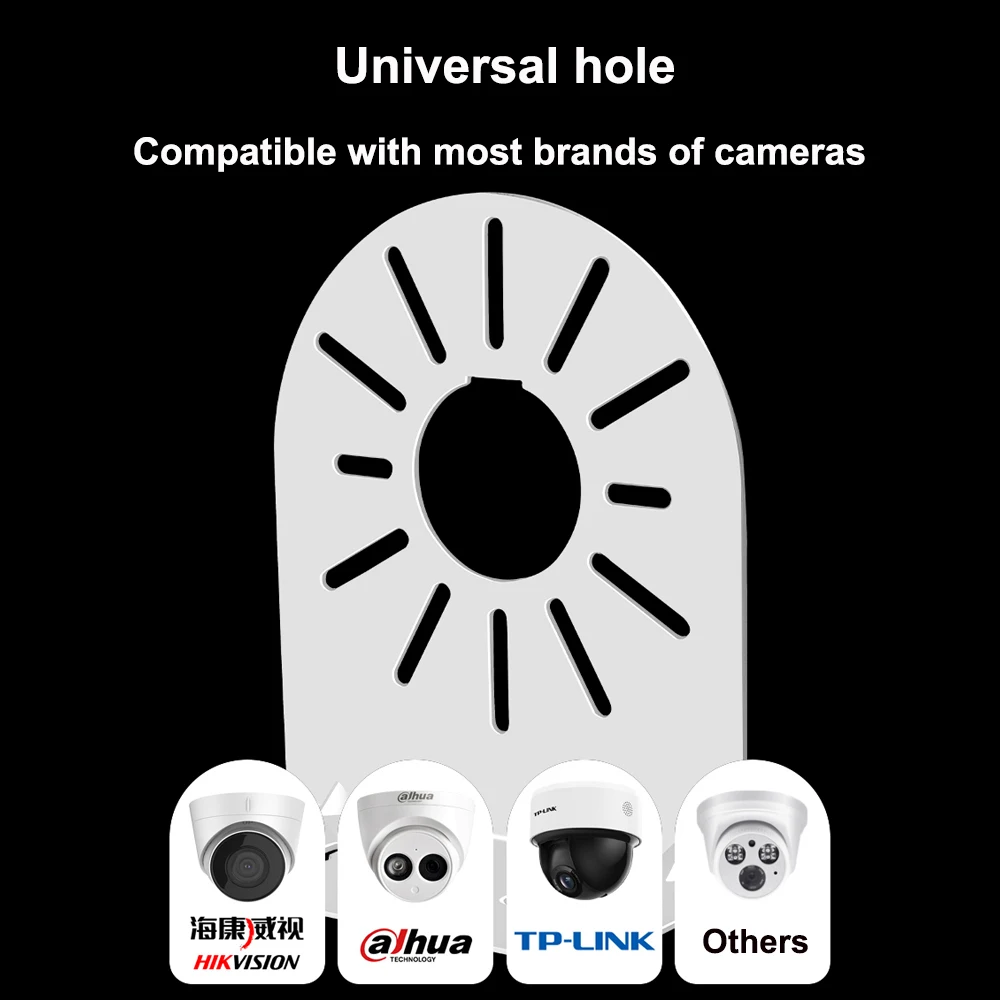 Universal Stand Dome Camera Bracket Steel Right Angle Wall Mount Bracket for Hikvision Dahua Security Surveillance CCTV Camera