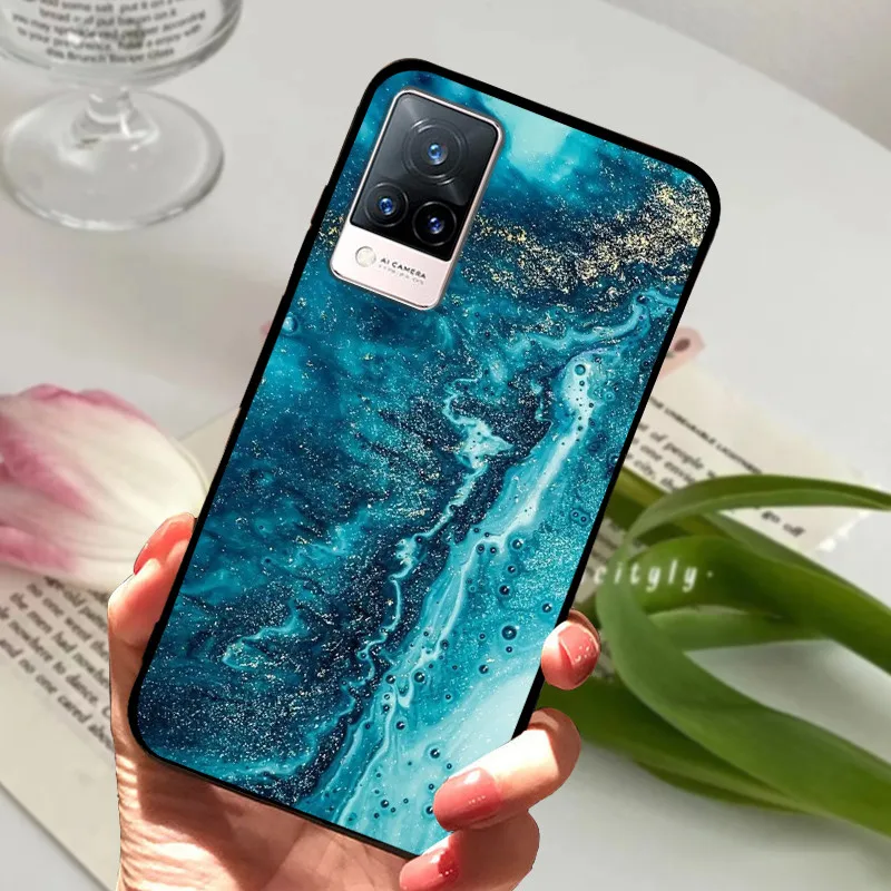 Soft Silicone Phone TPU Coque Cover for Vivo V21 Series - Protective s Shell