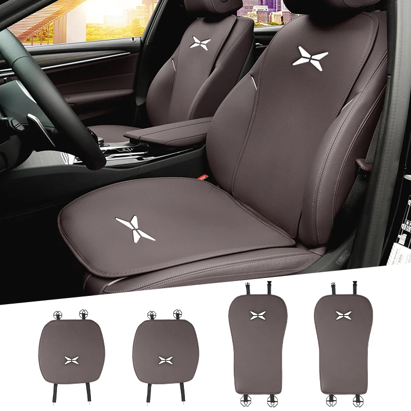 Juste de coussin de siège de voiture avec logo, protecteur de coussin, intérieur en polymères pour Xpeng, P7, G3, G3i, G9, P5, X2, N5, F30, H93, Beta, 2019, 2020, 2021