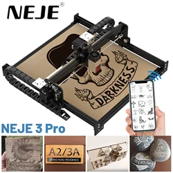 NEJE 3 PRO Laser Engraver With Wireless Control 40W Powerful Laser Engraving Machine 450±5nm Blue Light Cnc Machine DIY Wood