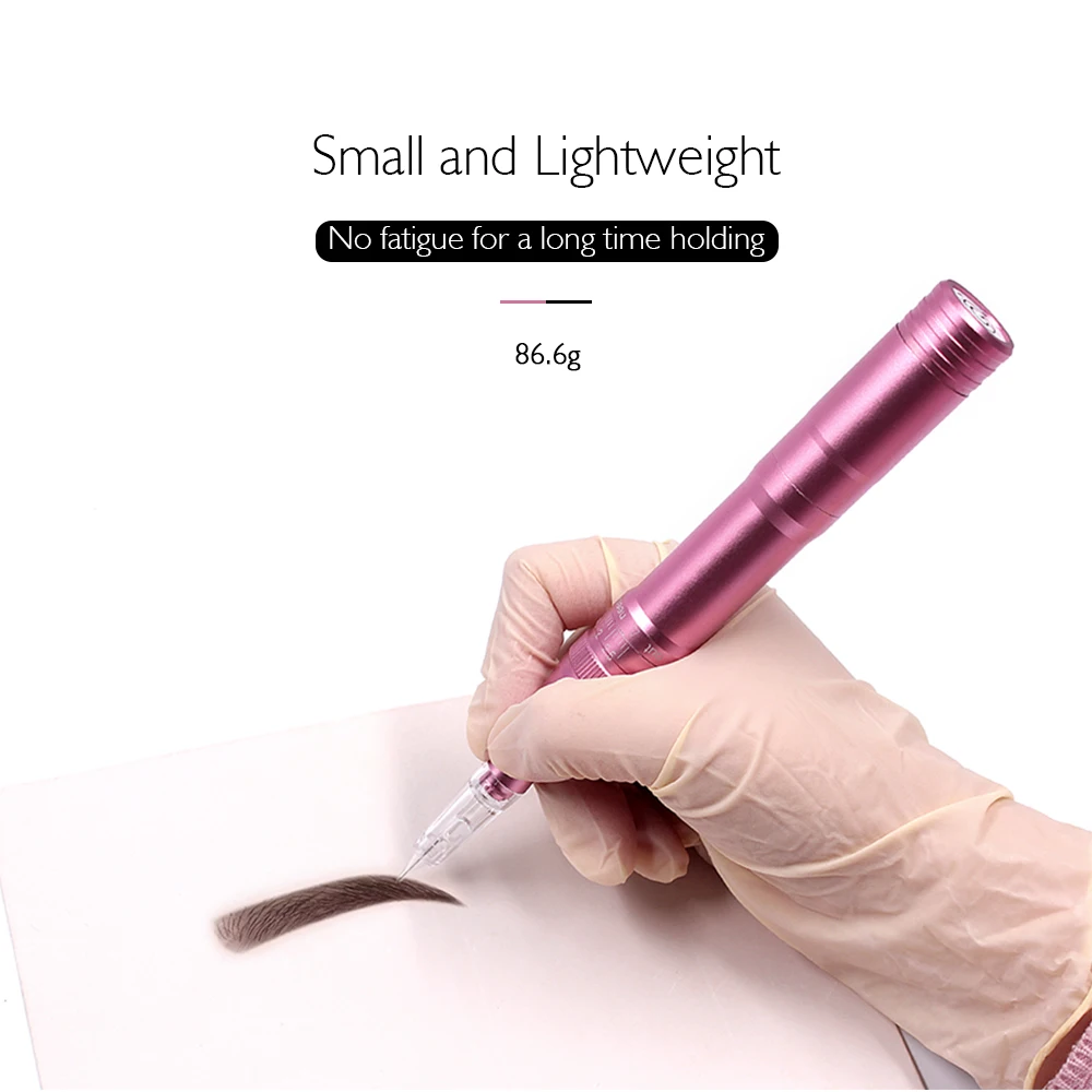 Wireless Tattoo Machine Digital Microblading Permanent Makeup Eyebrow Pen Beauty Art Tattoo Gun with Cartridge Needles