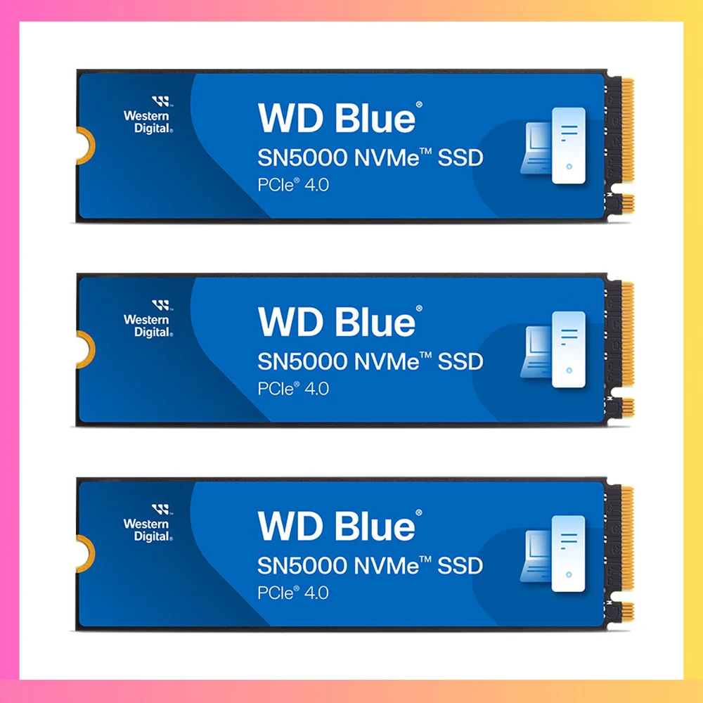 WD Western Digital Blue SN5000 500GB 1TB 2TB NVMe Internal Solid State Drive SSD Up to 5150 MB/s M.2 2280,