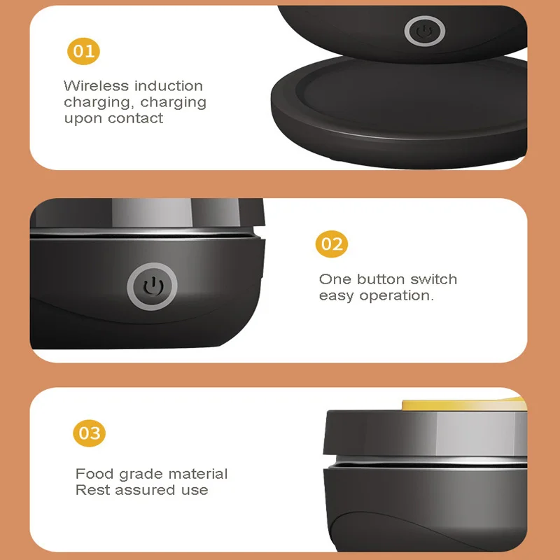 Wireless Charging Fruit Vegetable Washer Germs Agricultural Residues  OH-Ion Spinning Deep Cleaning Portable Kitchen Purifier 5