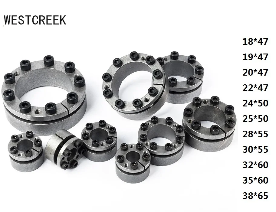 WESTCREEK Z3B power lock clamping set BIKON1003 expansion sleeve KTR203 shrink disk taper-lock Keyless shaft sleeve Locking