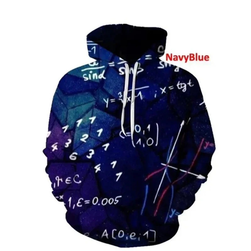 thumbnail image 1 of Sudadera con capucha de matemáticas divertida con estampado 3D para hombre, sudaderas de manga larga con patrón de ecuación, camisetas de calle de otoño, sudaderas holgadas con capucha, 1 of 5