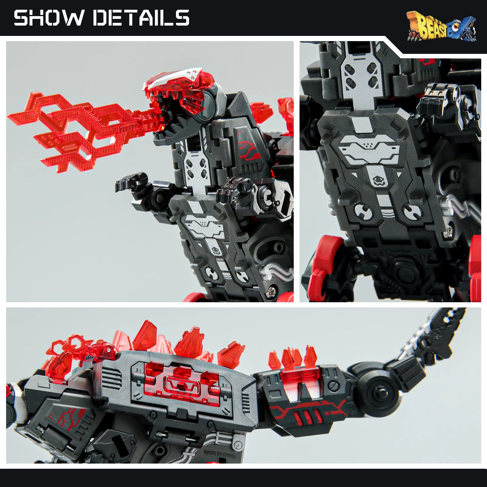 52TOYS BEASTBOX BB-29 BLOODSTONE 공룡 변형 장난감 액션 피규어, 소장 변환 장난감 메카 로봇
