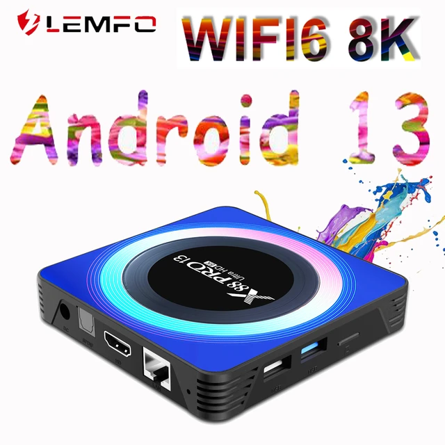 LEMFO Décodeur TV Intelligent Android 2023 RK3528 WIFI 6 Support 8K  Bluetooth 5.0 Nouveau Lecteur MultiXXL13 32 Go 64 Go 13.0 - AliExpress