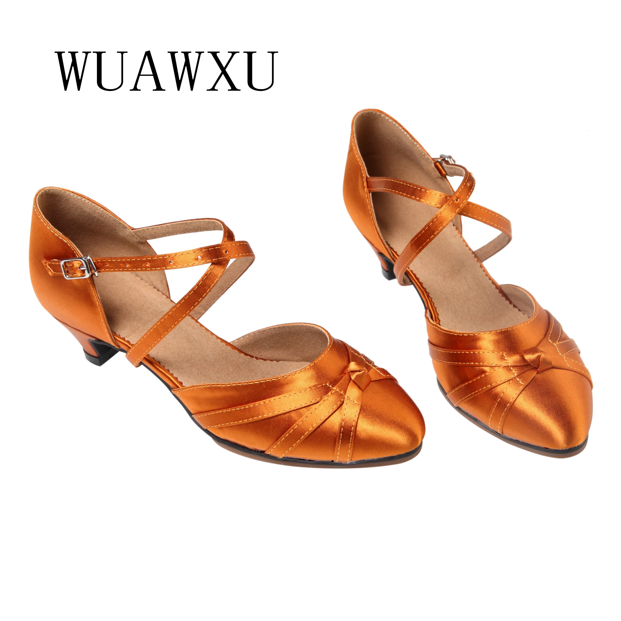 NATASHA 2023 New Adult Square Dance Shoes Women's Soft Sole Latin Dance Shoes Medium Low Heel Modern Social Dance Shoes Summer