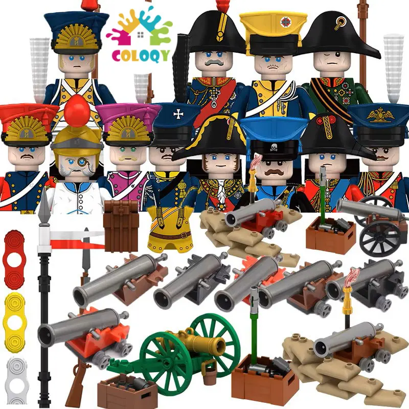 Medieval Napoleonic War Soldiers Figures Military Moc Building Block 