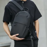 Small Men's Backpacks Sports Outdoor Man School Bag Fashion Oxford Cloth Mini Travel Shoulder Bags for Male 2023 Black Rucksack 2