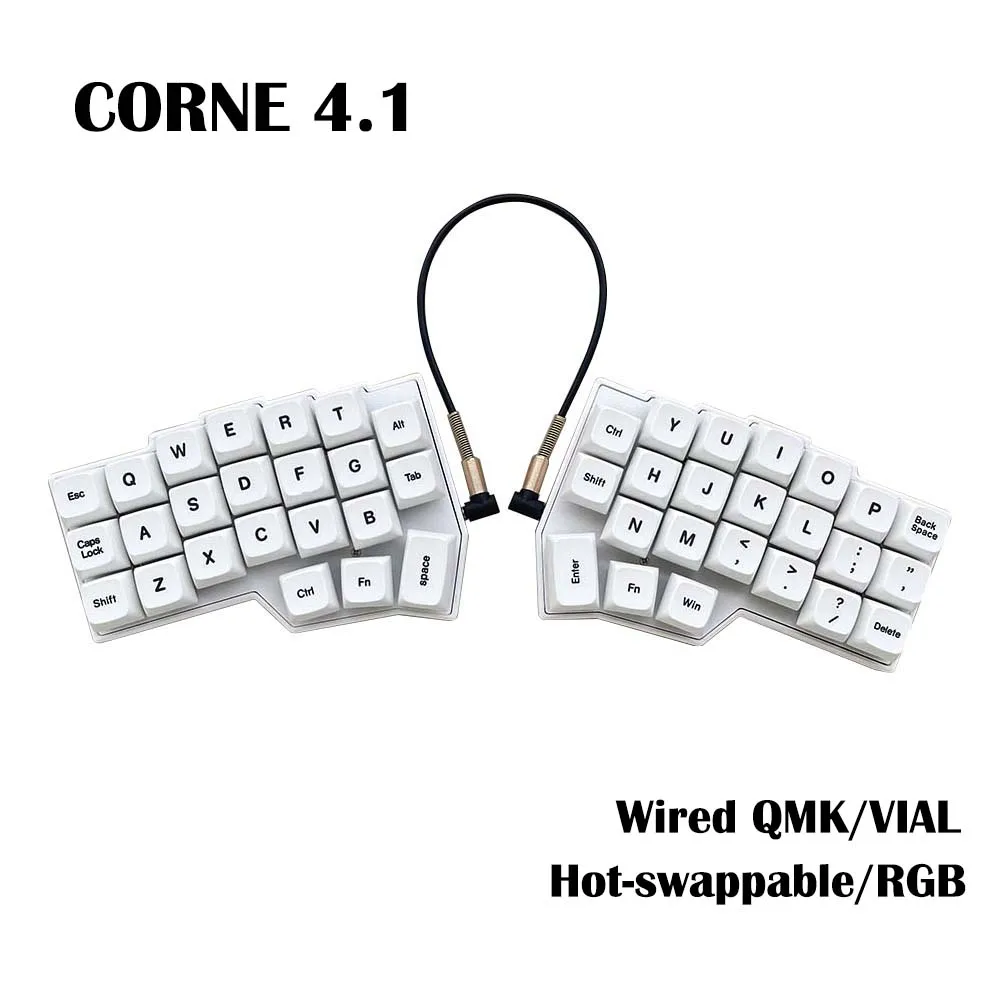 Corne V4.1 分割人間工学ホットスワップ可能な MX メカニカル