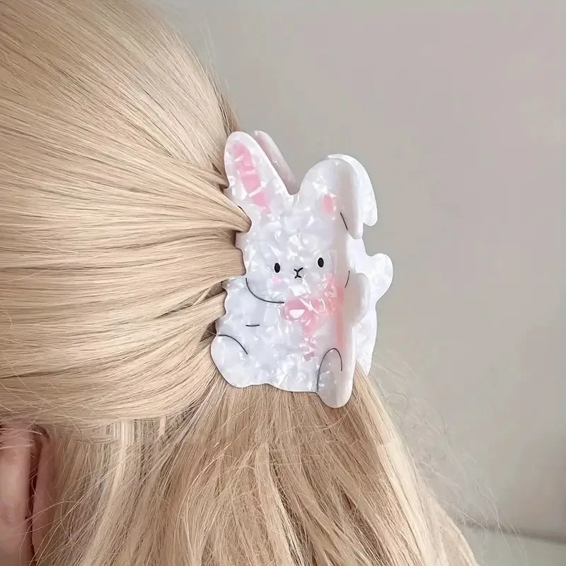 Cute Rabbit Paw Cartoon Ponytail, Cute Back of The Head Bun Interesting Styling Decoration Suitable for Cute Princess Girls