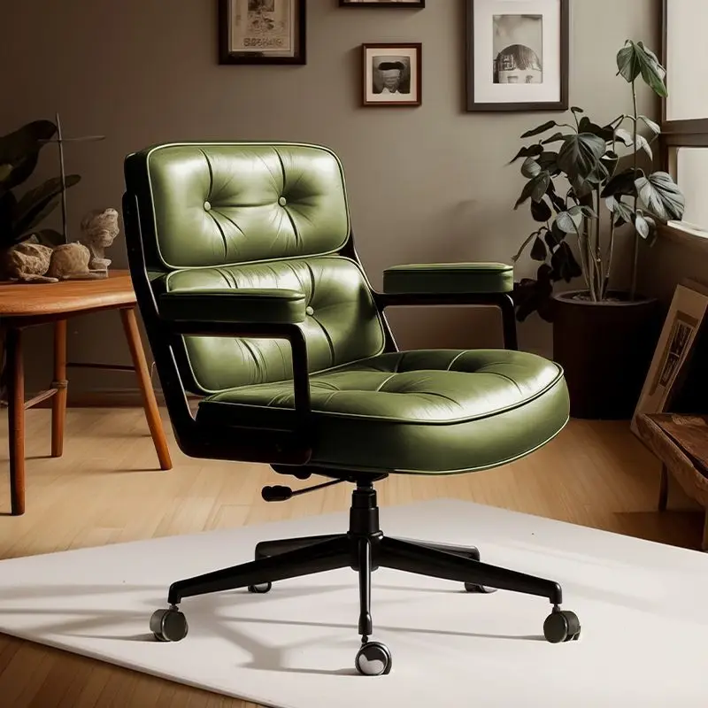 【送料無料】rétro Office Chair / ３色 Japanese Rattan Office Chair: Breathable & Comfortable Retro
