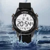 SYNOKE Men Outdoor Sports Multifunctional Waterproof Large Screen Display Luminous LED Digital For Men Fashion Silicon Watch 1