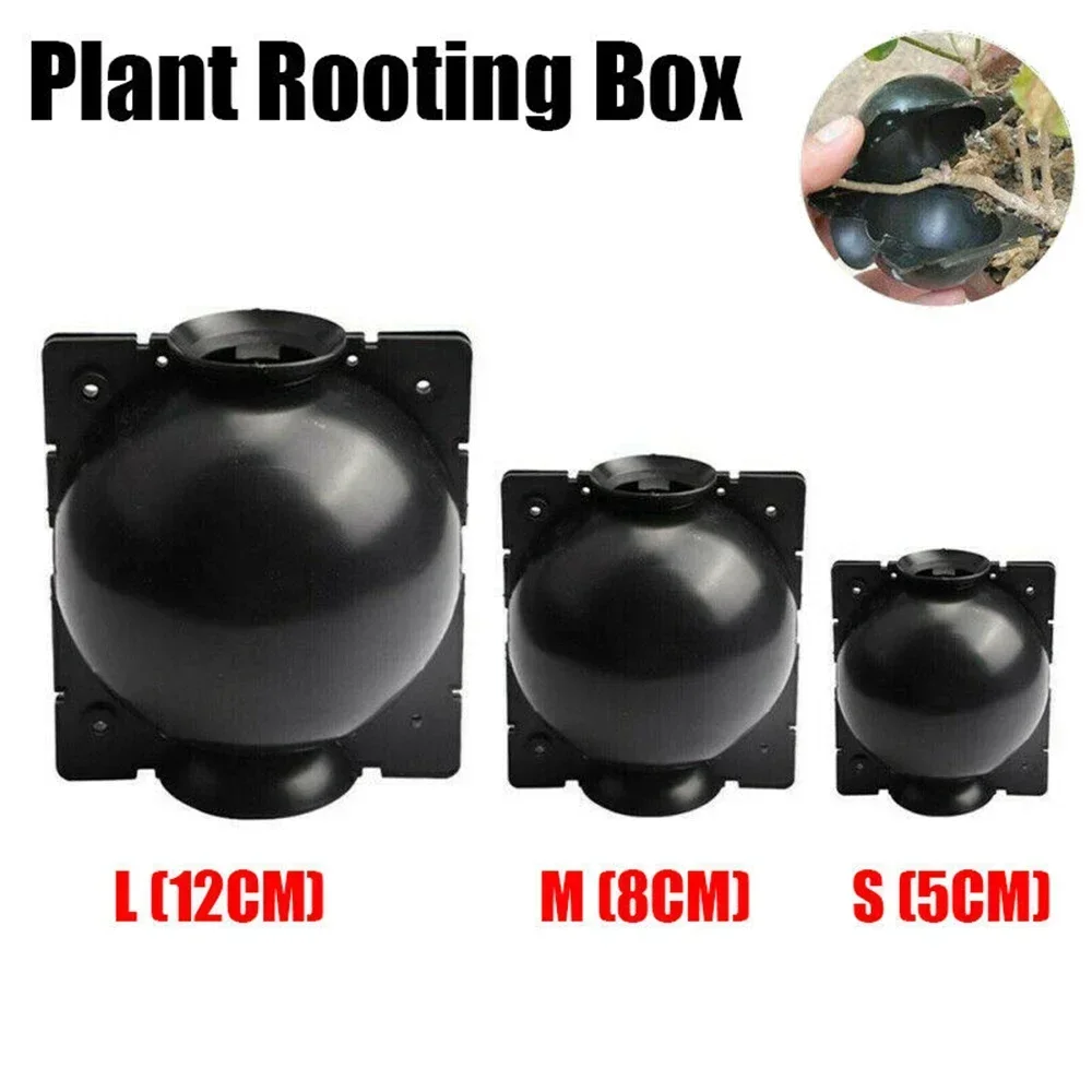 6pcs Plant Rooting Box Breeding Case Rooting Ball Plant Adjustable Nursery Trays Ball Grafting Tool