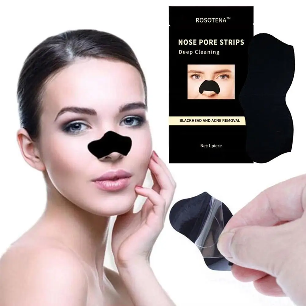 

Nose Blackhead Remover Mask Deep Cleansing Skin Care Mask Pore Treatment Black Pore Acne Shrink Strips Clean Nose dots X4A5