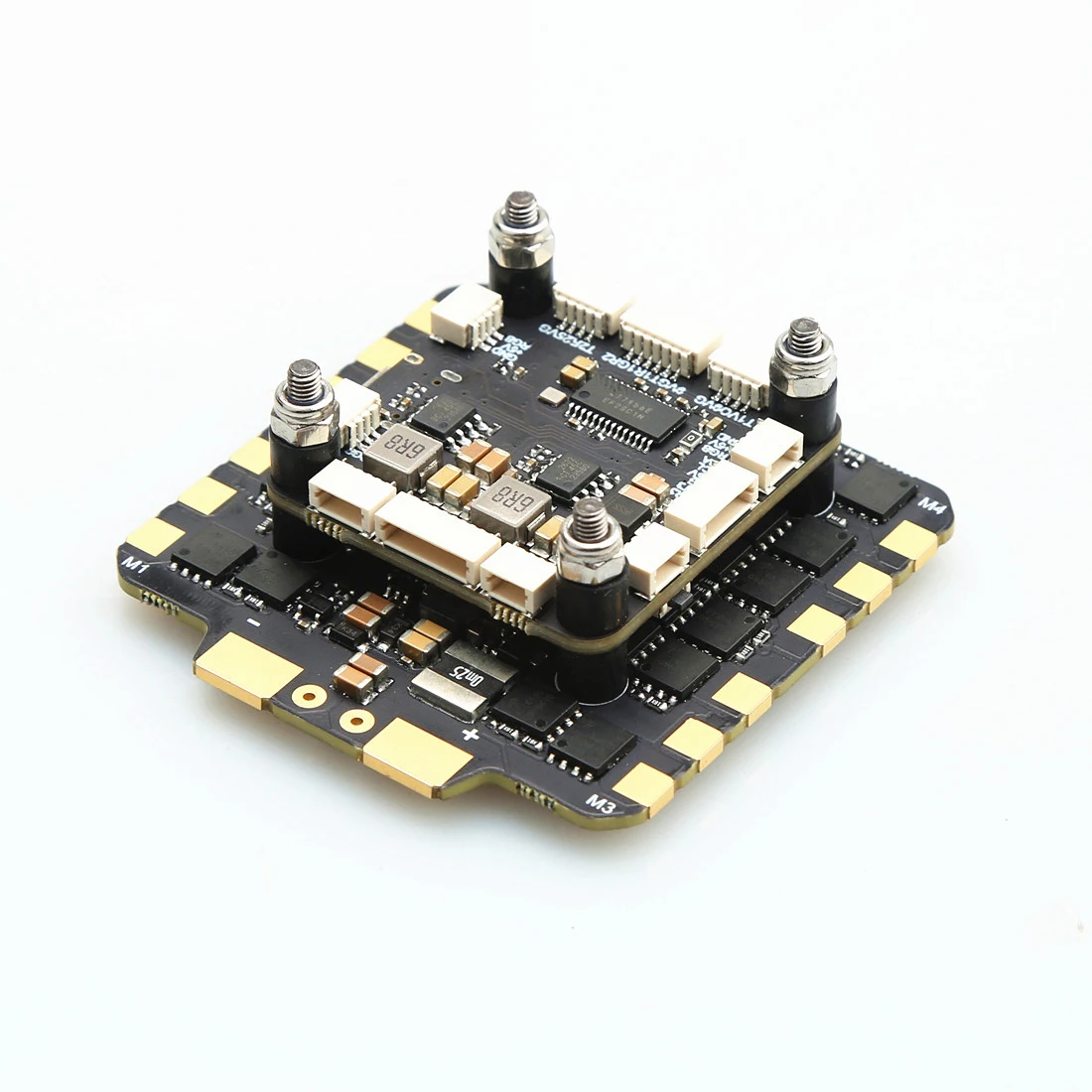 TEARCKEP F722 F7 contrôleur de vol avec ESC 80A 4-en-1, dissipateurs thermiques et pads de soudure.