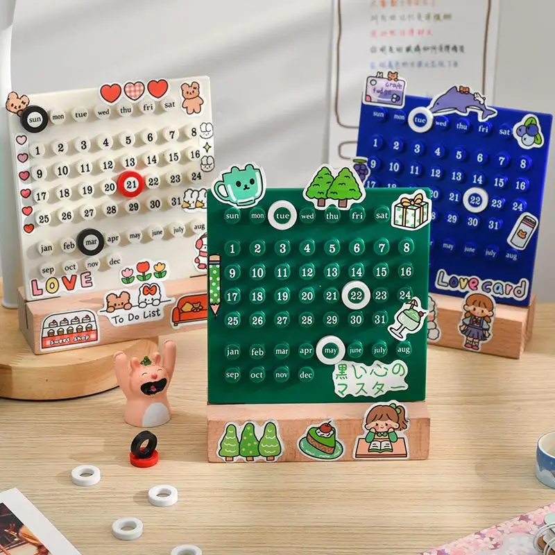 Kawaii Perpetual Calendar Diy Ferrule Calendar Cartoon Cinnamoroll