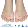 Pexmen 2Pcs/Pair Soft Bunion Corrector Toe Separators Spacers for Bunion Relief Bunion Cushion Protector with Gel Shield 4