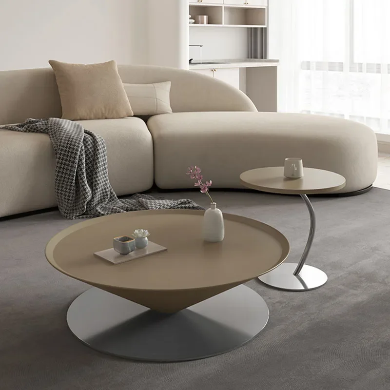 

Living Room Coffee Table Aesthetic Modern Nordic Luxury Designer Side Table Minimalist Metal Center Mesa Auxiliar Home Furniture