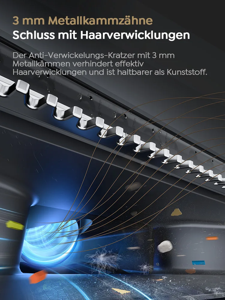 Laresar S7 Pro Kabelloser Nass- und Trockenstaubsauger, Wischmop, Lay-Flat-Reinigung, 5-Min-Schnelltrocknung, 80°C Selbstreinigung, 19000 Pa Saugleistung, Anti-Verheddern, 50 Min Laufzeit, Bodenreiniger für Zuhause – Detail 8