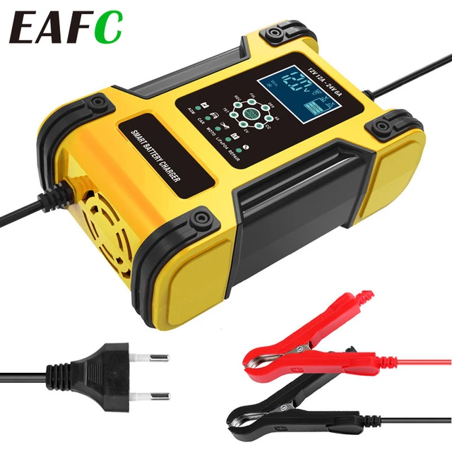 Neue FOXSUR Auto Motorrad Batterie Ladegerät 12V 6A für Auto Moto Blei  Säure AGM Gel VRLA Smart Batterie Lade digital LCD Display - AliExpress