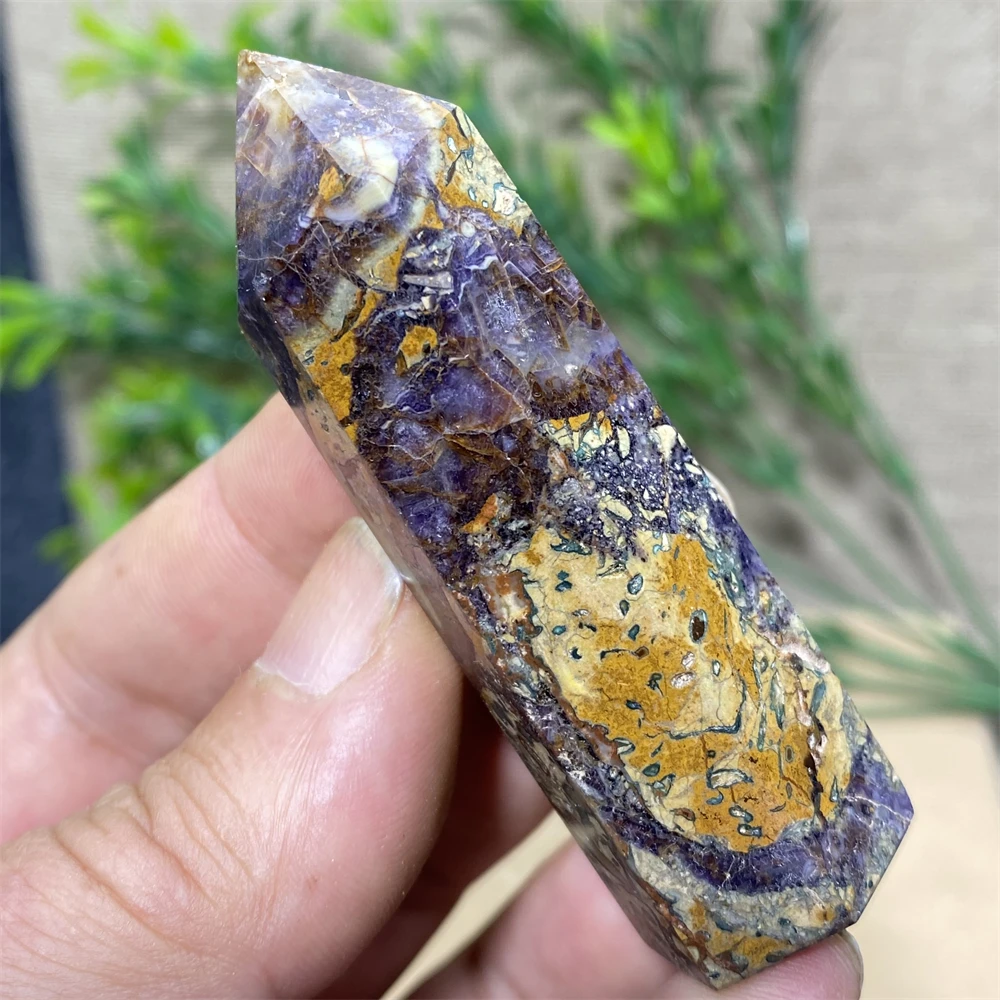 Sugilite Symbiont Natural Stone And Minerals Purple Tower Crystal Wand Healing Living Room Decoration Indie Home Decor Aquarium 4