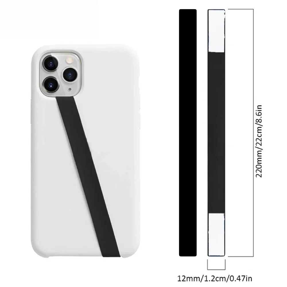 Soft Silicone Elastic Phone Strap with Wristband Finger Ring Grip Holder