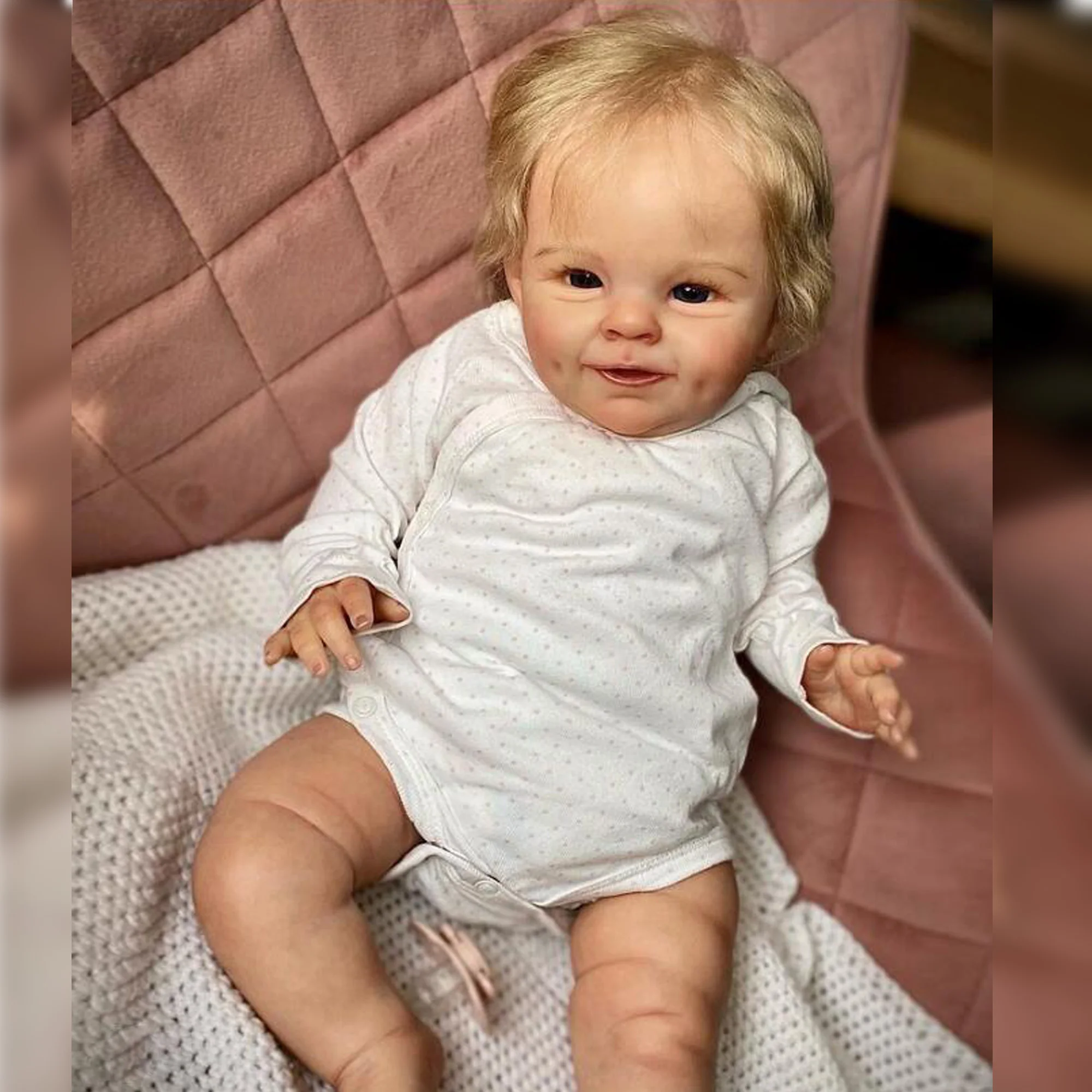 20-22 "Shaya Bebe' Reborn Dolls Dipinto A Mano Finito Personalizzato Baby Doll Per Bambini Muecas Reborn