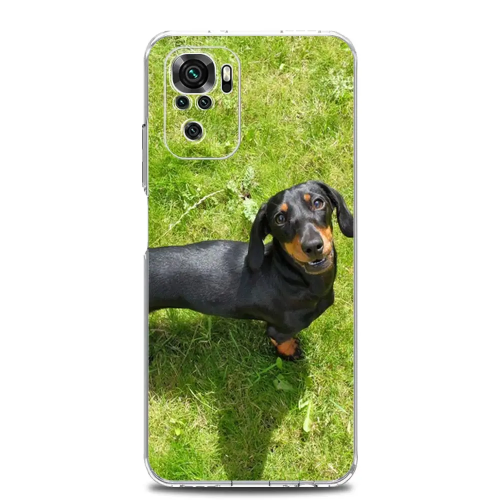 Dachshund Silhouette Dog Design Phone Case Cover
