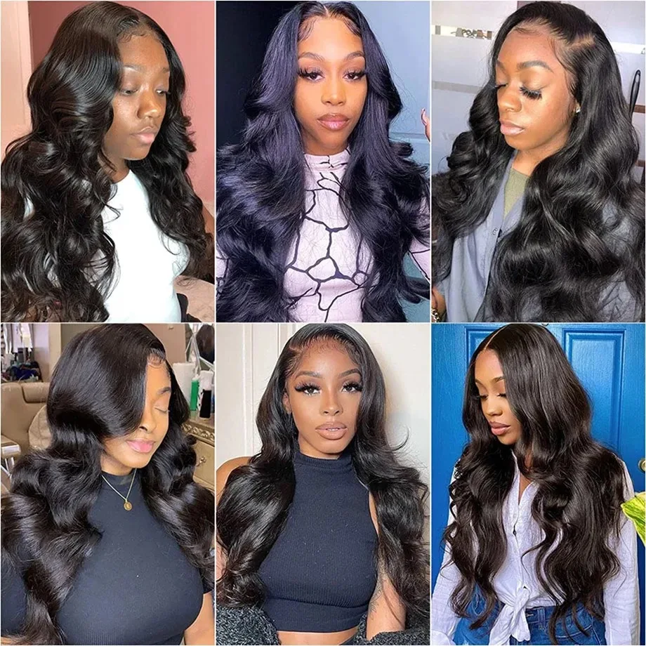 13x6 Lace Front Wigs Human Hair Body Wave Lace Front Wigs Human Hair Body Wave Frontal Wig for Black Women 220 Density 32inch